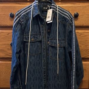 Ivy Park Adidas Rodeo Monogram Denim Shirt (Small)